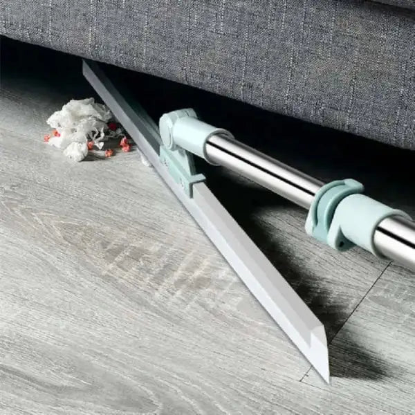 Magic Broom Sweeper for Floor Cleaning – 2-in-1 Silicone Wiper Mop with Stainless Steel Extendable Handle – Wet & Dry Floor Wiper & Window Squeegee for Home