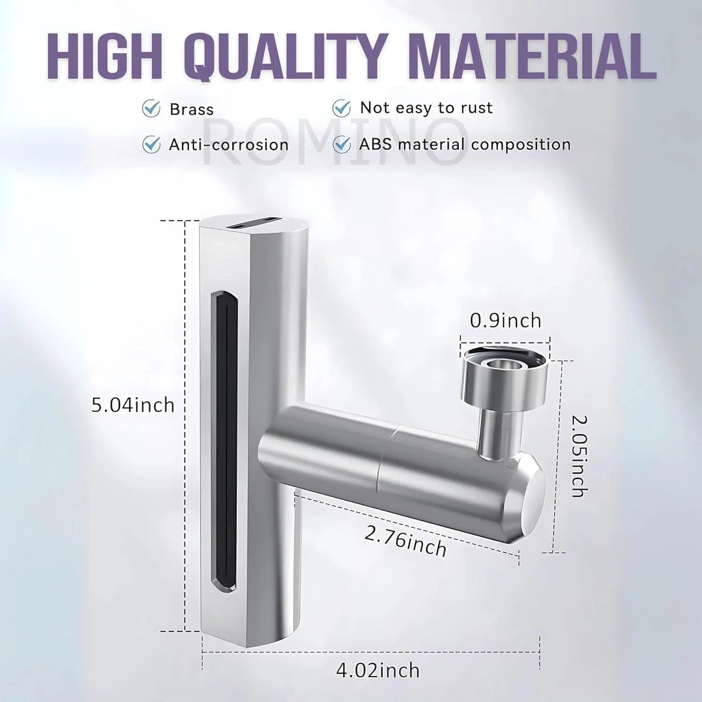 KingFlow Kitchen Faucet 4 Modes – 360° Swivel Faucet Extender & Splash-Proof Tap Attachment | Multi-Function Sink Nozzle for Washing Vegetables & Dishes