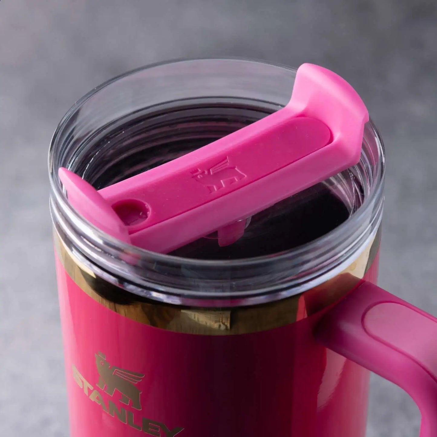 Stanley's Tumbler Cup: with insulated walls keeps drinks Cold for 11 hours, Hot for 7 hours and Iced for 48 hours