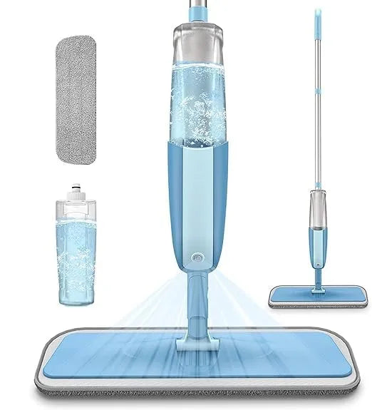 Spray Mop – 360° Rotating Floor Cleaner with Refillable Bottle & Microfiber Pad