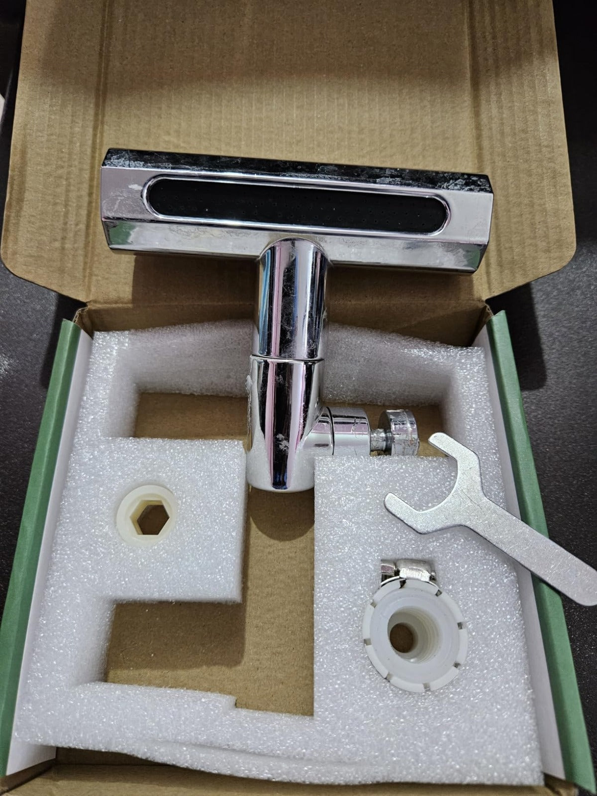 KingFlow Kitchen Faucet 4 Modes – 360° Swivel Faucet Extender & Splash-Proof Tap Attachment | Multi-Function Sink Nozzle for Washing Vegetables & Dishes