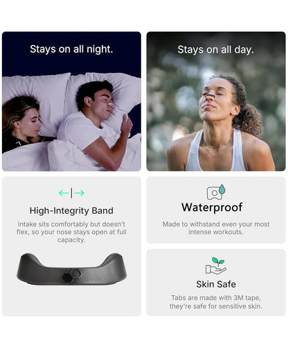 30 Pair Nose Strips for Breathing, Snoring Stopper for Men, Boost Oxygen Intake, Reduce Snoring, Improve Sleep Quality - Sweat Resistant, Skin Safe Nasal Strips