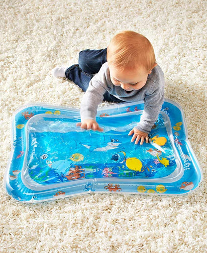 Wishora Baby Tummy Time Water Mat | Sensory Development Play Mat for Infants | Newborn Essentials & Baby Gift | Water-Filled Play Gym Toy